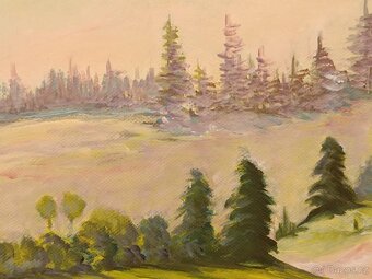 Obraz Vydra - Šumava, olejomalba 64x85 - 5