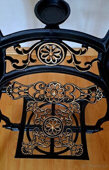 Litinové nohy, podstavec pod šicí stroj - 5