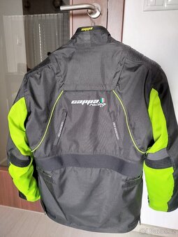 Bunda moto pánská Cappa textilní černá/fluo, XL - 5