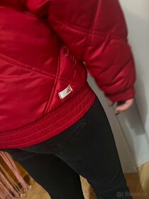Červená zimní bunda Adidas - 5
