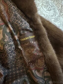 Pravý norkový kožich elegantní - 5