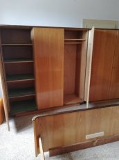 Ložnice kompletní r. 1961 leštěný ořech, masiv - 5