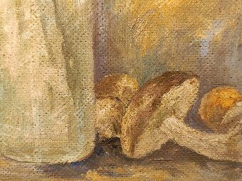 Obraz Jiří Kaucký, Šípky a houby, olej na desce 42x32 - 5