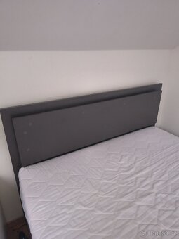 Postel s LED osvětlením FINO grafitová, 140x200 cm - 5