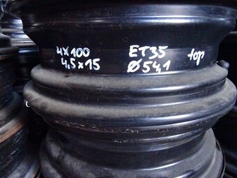 Plechové disky 15",rozteč 4x100,ET 35,šíře 4,5J, střed 54,1 - 5