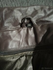 Pánská kožená bunda s podšívkou vel. 56 - 5