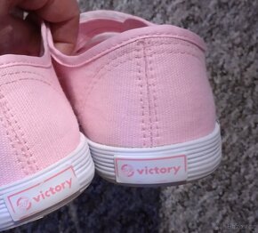 Dívčí dětské plátěné tenisky, plátěnky vel. 35 - 5