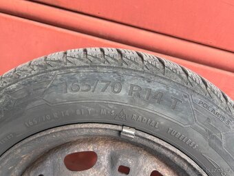Plechové disky včetně pneu 5X100 165/70 R14 - 5