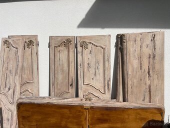 Stará zrenovovaná masivní skříň shabby retro vintage - 5