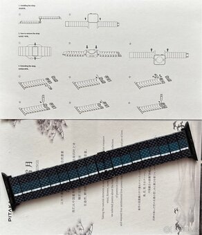 Apple Watch - PITAKA Carbon Fiber Band Moon řemínek. - 5