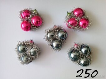 Staré, vánoční baňky - vánoční ozdoby - 5