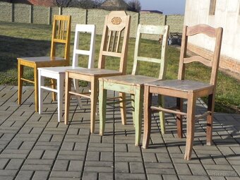 Staré smrkové židle - 5