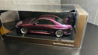 Nissan Skyline R33 GREDDY LE 80Ks 1:18 Ignition model - 5