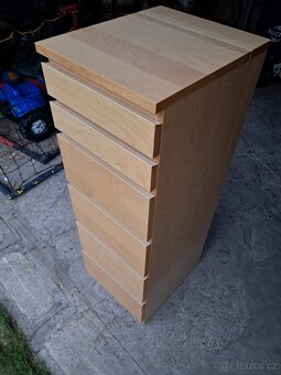 Ikea komoda Malm bříza se zrcadlem - 5