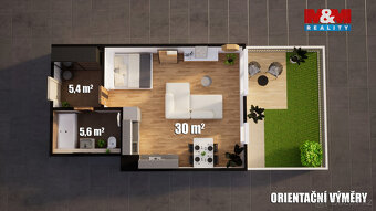 Prodej bytu s předzahrádkou 1+kk 45m2, Mladá Boleslav - 5