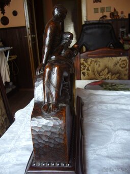 DŘEVĚNÉ STAROŽITNÉ STOLNÍ HODINY - 5