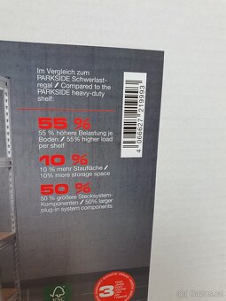 nový kovový těžký POZINK regál, 200 x 100 x 50 - 5