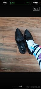Mokasiny  popbotky cerne  desun  38  nove - 5