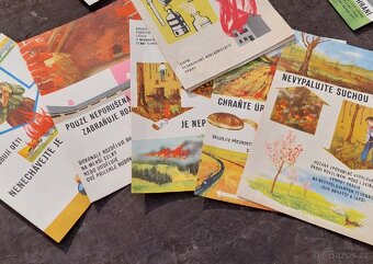 Zabraňte požáru, 12 karet 33x49 cm, rok 1965 - 5