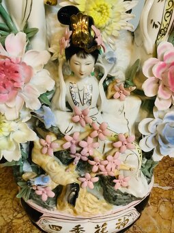 Staré porcelánové sousoší Asie - 5