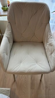 Jídelní set židlí 4ks (Samet) - 5