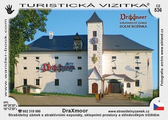 4 volné vstupenky strašidelný zámek Draxmoor / Šikland SLEVA - 5