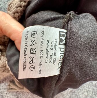 Pletex - set - 2x čepice+nákrčník - 5
