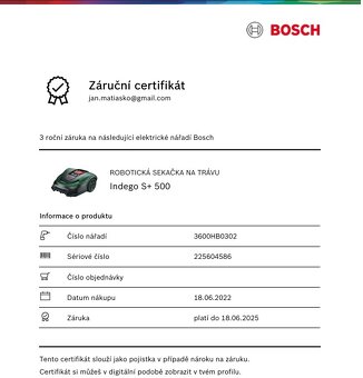 Roboticka kosacka Bosch Indego S+ 500 - 5
