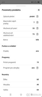 Slim pračka zn. Beko 1-7 kg 1200 ot. - 5