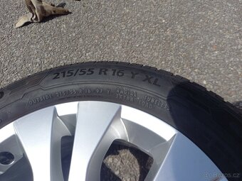 Letní Alu kola Citroen Berlingo+ ZÁNOVNÍ pneu 215/55R16 - 5