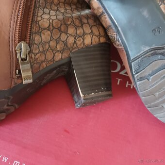 Kožená kotníková obuv dámská 38,Marco Tozzi - 5