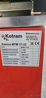 Olejová kamna Kotram 17-33kw - 5