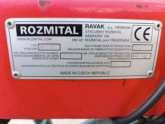 Prodáme nesený jednorotorový shrnovač píce Rožmitál 3,6m - 5