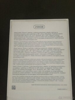 Krabička Apple iPhone X, originál, CZ, top stav - 5