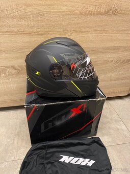 Výklopná helma na motorku NOX N965, vel. L - 5