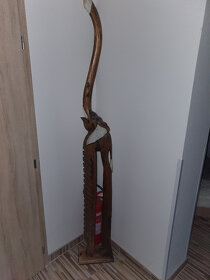 Prodám - 2m vysoký dřevěný slon - 5