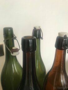 staré pivní láhve 10ks bez nápisu 1L nabídněte - 5