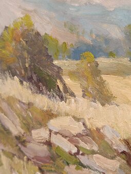 Obraz Šumava 1977, olejomalba 48x58 - 5