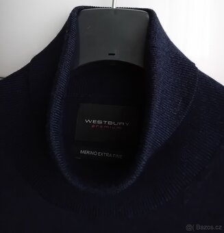 Westbury pánský rolák vel. XL/XXL 100% Merino vlna - 5