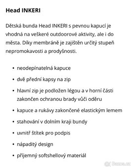 Dětská softshellová bunda Head 152/158 - 5