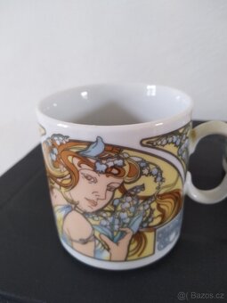 Porcelánové hrníčky Alfons Mucha - 5