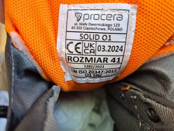 bezpečnostní obuv, pracovní boty Procera Solid 01, vel. 41 - 5
