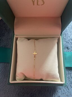 Zlatý náramek s křížkem – YES Jewellery (14k) - 5