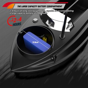 Zakrmovací, zavážecí loď s GPS, loďka na ryby - 5