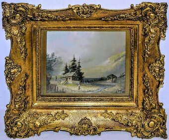 Josef Navrátil - kvaš na papíře - sign.-posudek-Top originál - 5