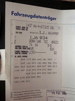 VW Bora 1.9tdi 74kw + chip - 5