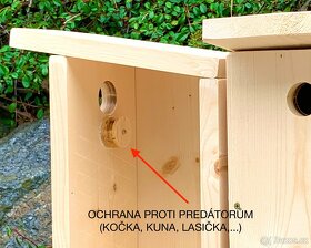 Ptačí budka s ochranou proti predátorům - 5