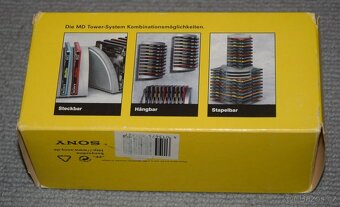 MD minidisc SONY TOWER SYSTEM + 5x MD SONY 80min., NOVÉ,sada - 5