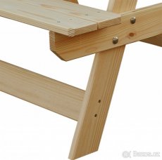 dětský dřevěný zahradní nábytek, piknikový set Mini - 5