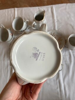 Porcelánová sada s květinami - 5